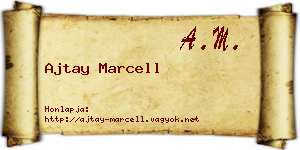 Ajtay Marcell névjegykártya