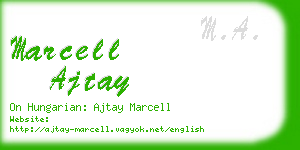 marcell ajtay business card